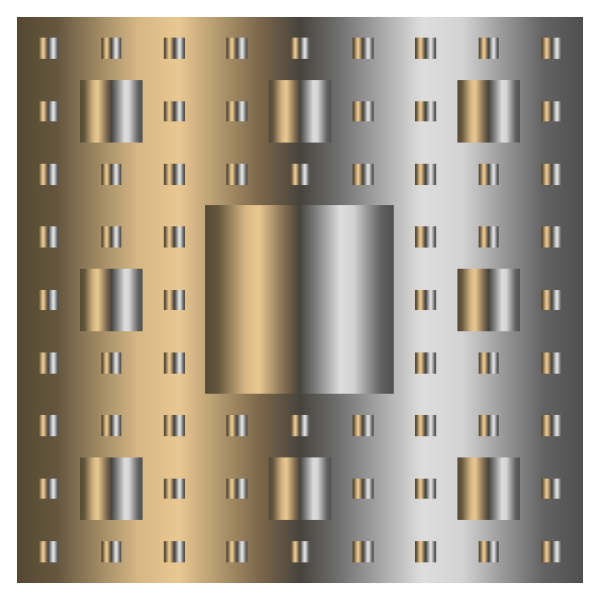 Sierpinski Gold and Silver Carpet