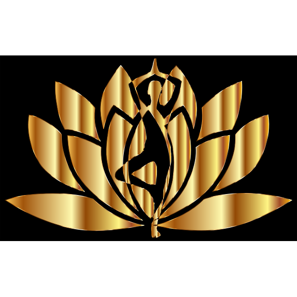 Gold Yoga Lotus