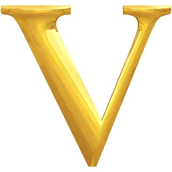 Gold typography V