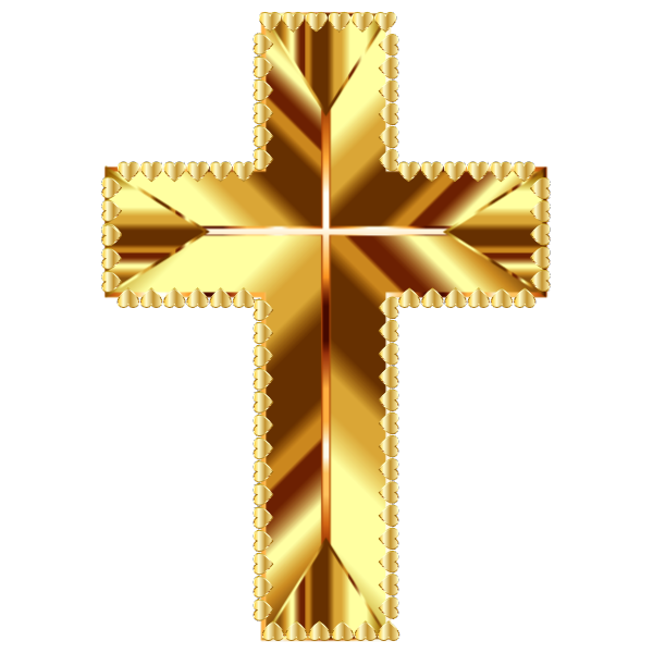 Golden Cross Love Deeper Color No Background