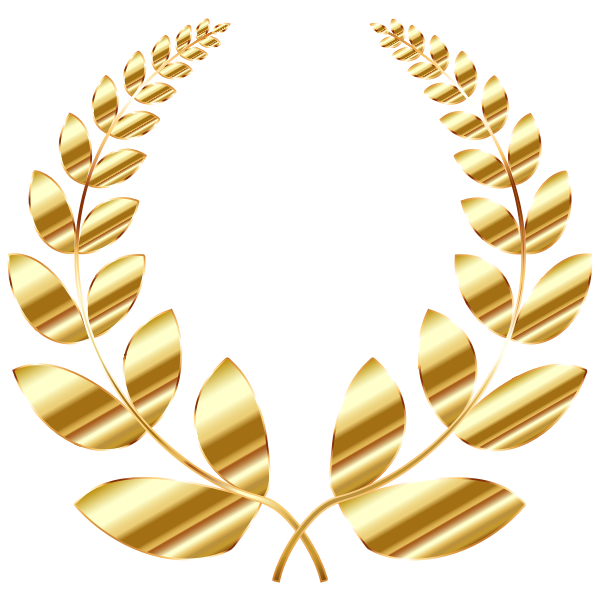 Golden Laurel Wreath | Free SVG