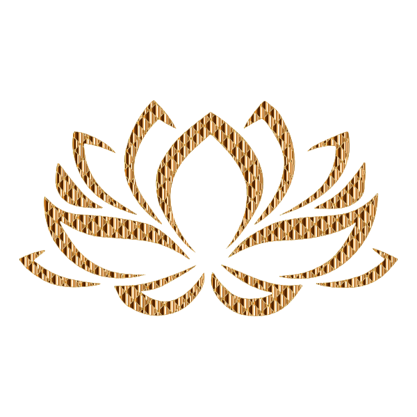 Golden Lotus Flower 2 No Background