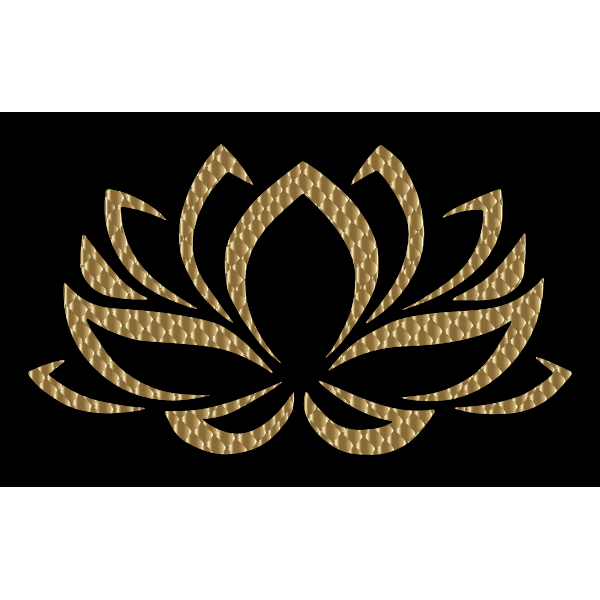 Golden Lotus Flower 4 Variation 2
