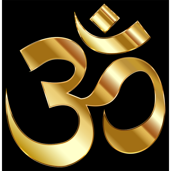 Golden Om Symbol