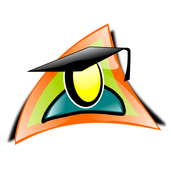 Graduate icon vector clip art