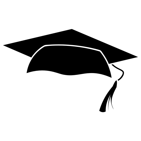 Download Graduation cap silhouette | Free SVG