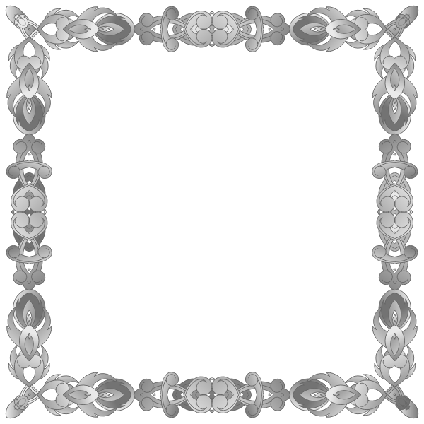 Grayscale Abstract Frame
