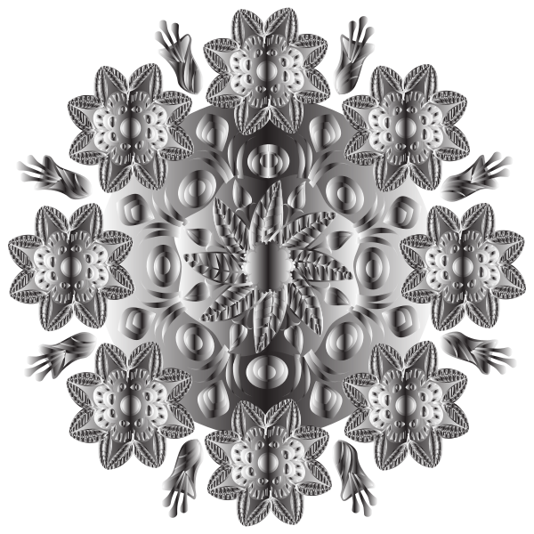 Grayscale Mandala