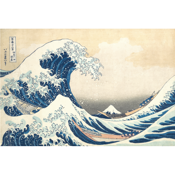 Great Wave Off Kanagawa Free SVG