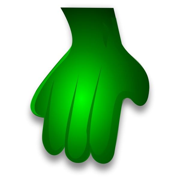 Green Monster Hand 2 by Merlin2525