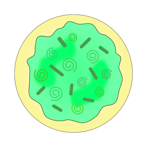 Green swirl sugar cookie image