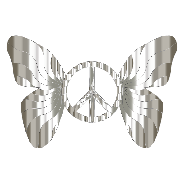 Groovy Peace Sign Butterfly 13