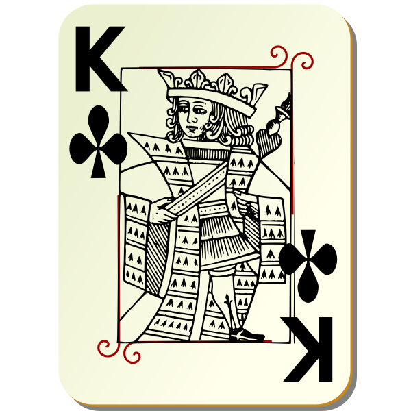 Guyenne deck King of clubs