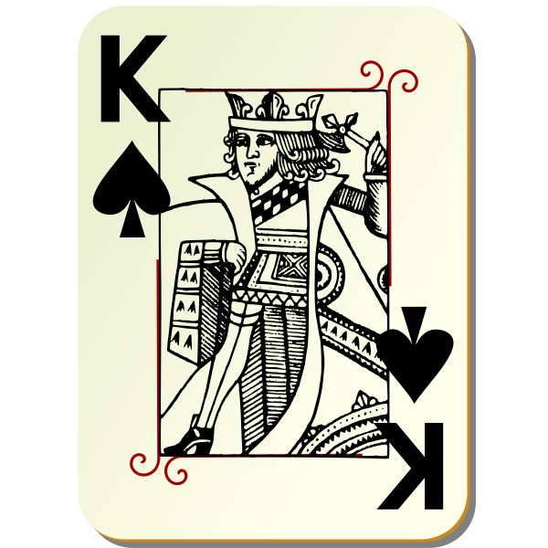 Download Guyenne deck King of spades | Free SVG