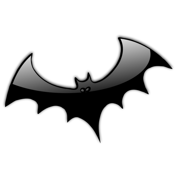 Download Black Halloween bat vector image | Free SVG