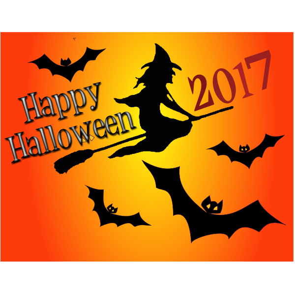 Halloween bats poster