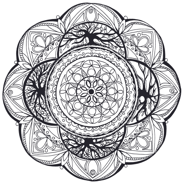 Hand-Drawn Mandala Symbol