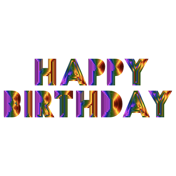 Happy Birthday Typography 5