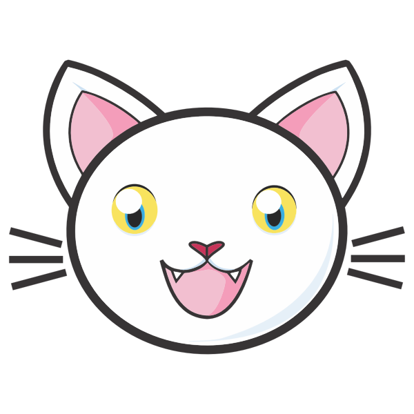 Happy White Cat 2