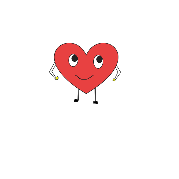 Happy heart | Free SVG