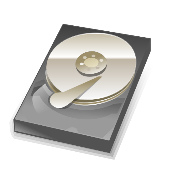 Vector graphics of hard disk icon