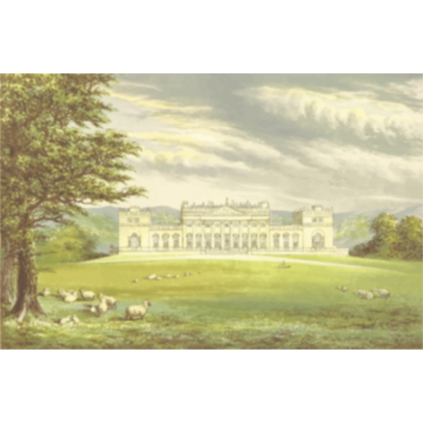 Harewood House vector drawing