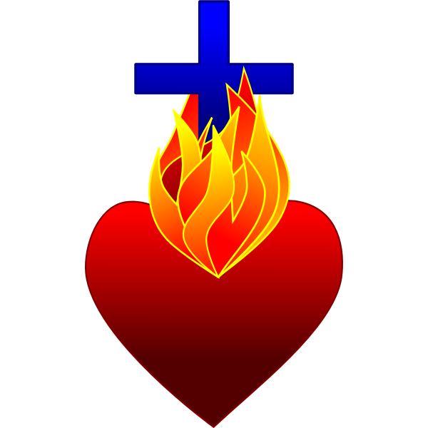Heart On Fire Free Svg