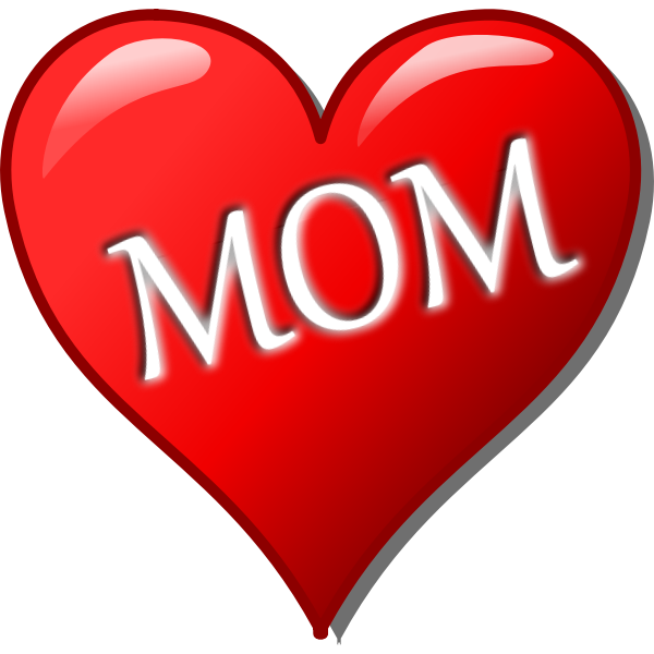 Mother s Day Heart Vector Image Free SVG