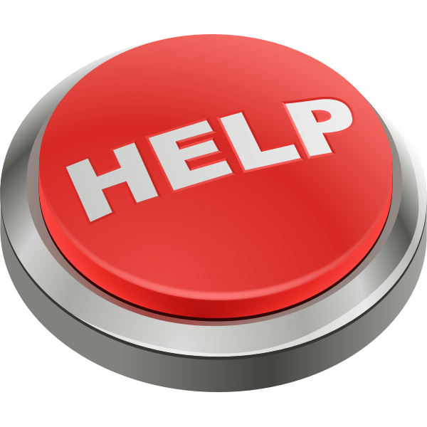Red button with word "Help"