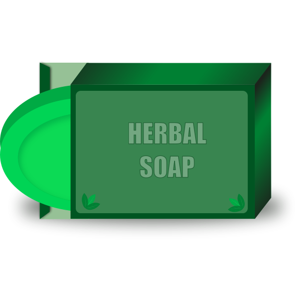 Vector illustration of herbal beauty soap