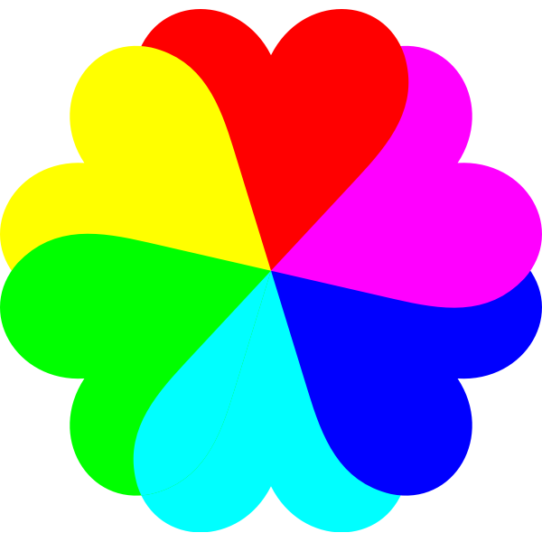Heart 6 colors