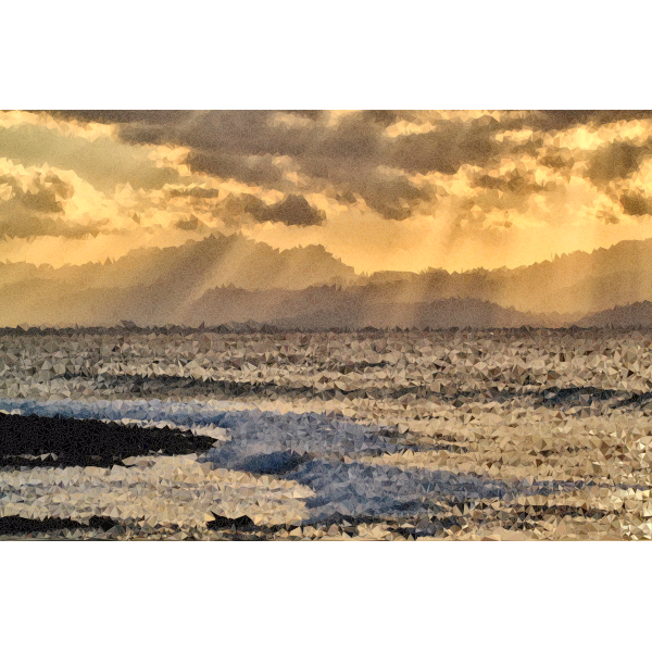 High Poly Oceanscape Free Svg