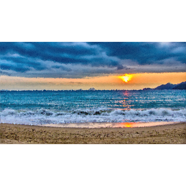 High Poly Oceanscape Free Svg