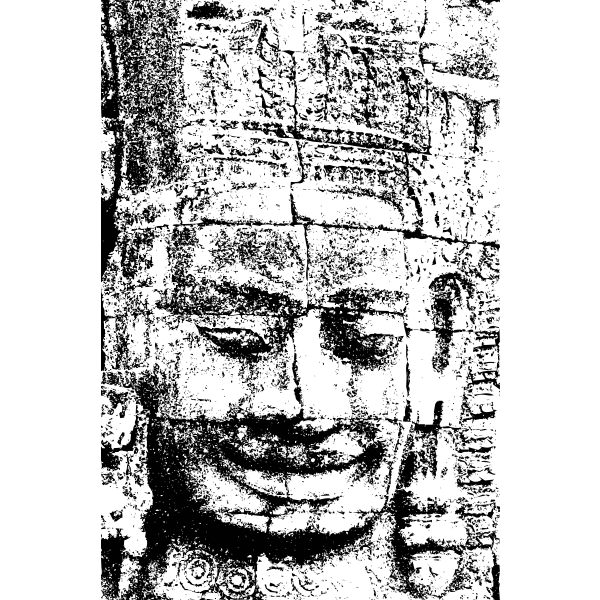 Face towers of the Bayon illustration