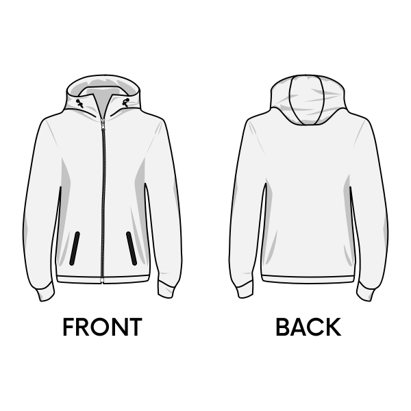 Hoodie sweatshirt template | Free SVG