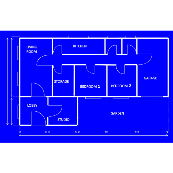 House Blueprint | Free SVG