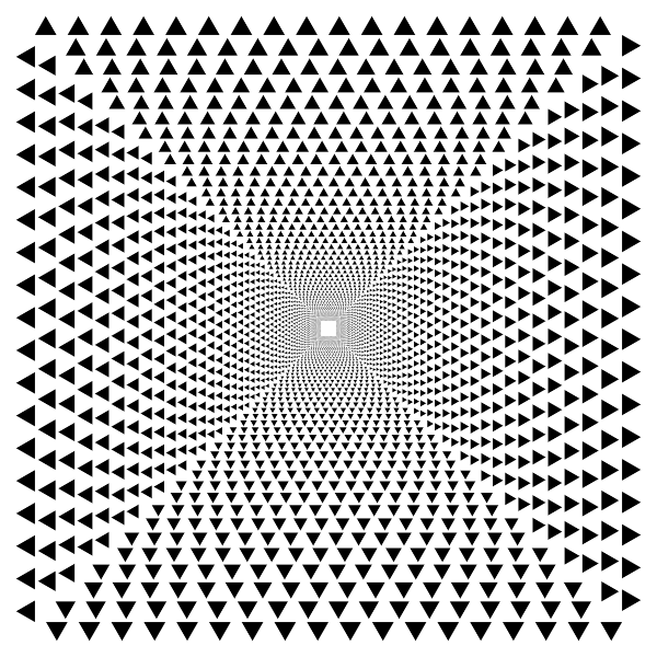 Hypnotic Triangular Vortex