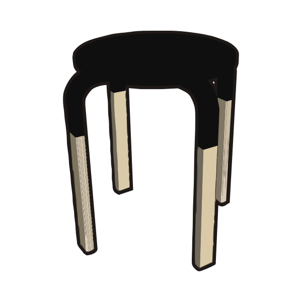 Ikea stool vector image