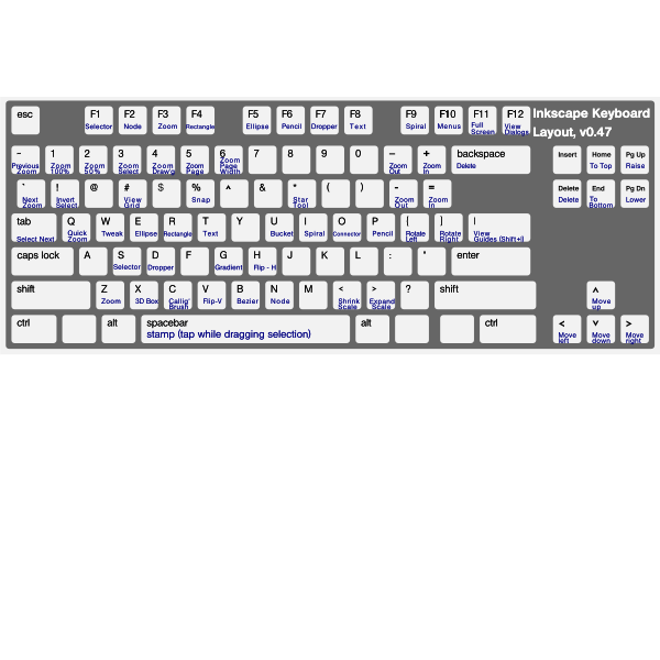 Computer keyboard with ALT functions vector illustration