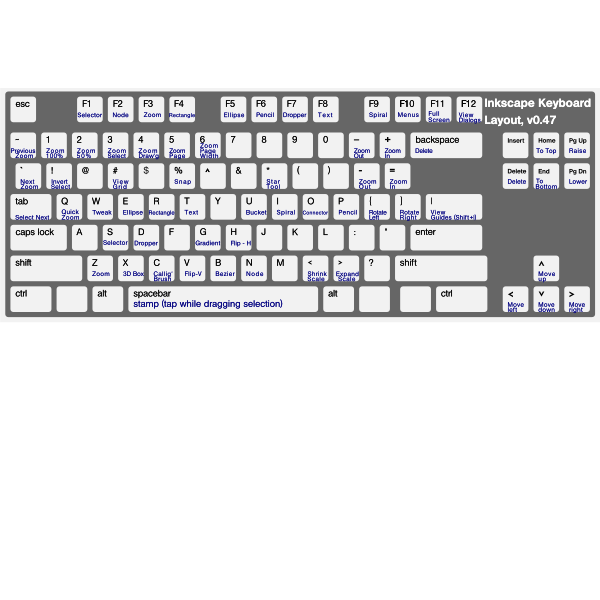 Computer keyboard with ALT functions vector illustration | Free SVG