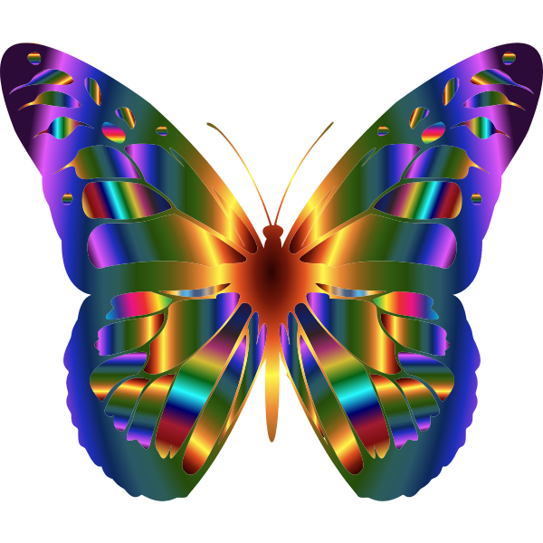 Download Iridescent Monarch Butterfly 2 | Free SVG