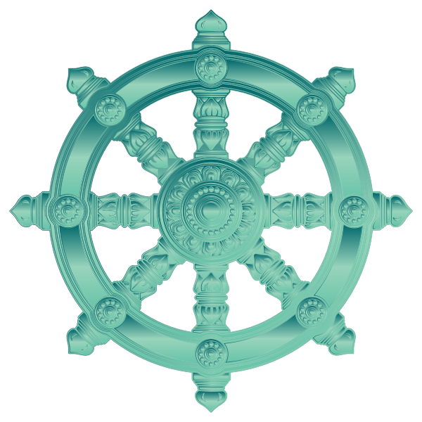 Ornate Dharma Wheel (#2)