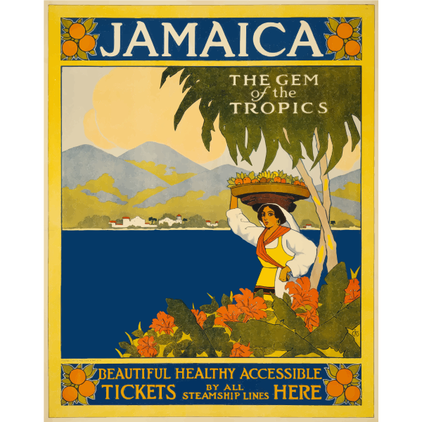 Jamaican tourist poster