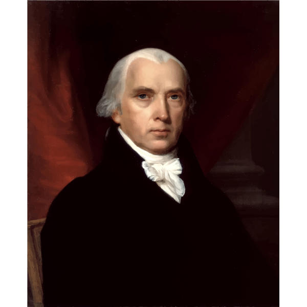 James Madison Portrait 1816 By John Vanderlyn