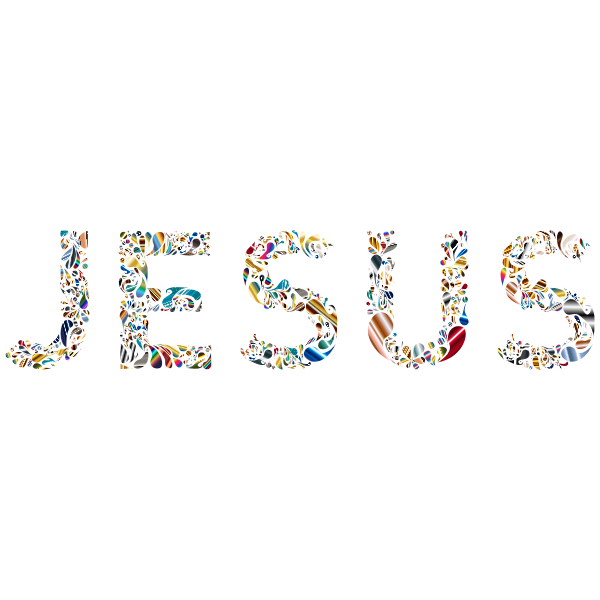 Jesus Typography 3 No Background
