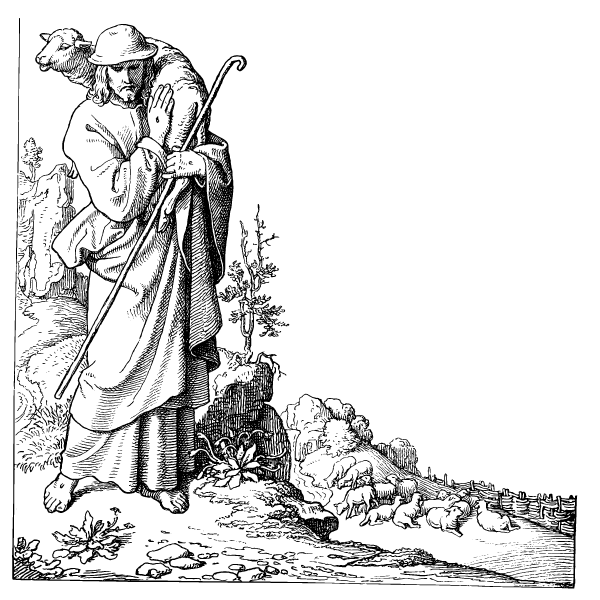 Jesus Christ depicted as the Good Shepherd 1