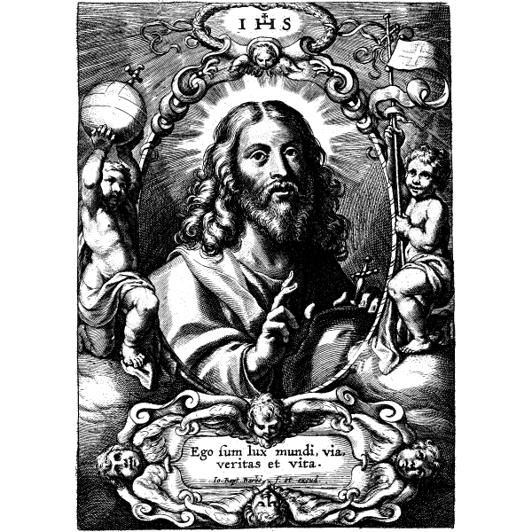 Jesus Christ depicted as the Savior of the world