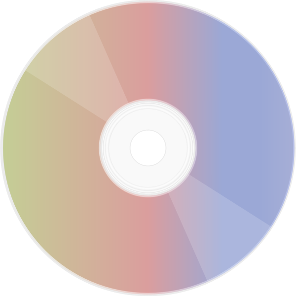 CD with a rainbow reflective side vector illustration