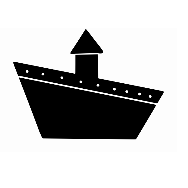 Ship sign vector drawing