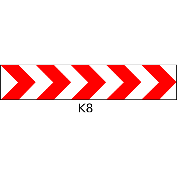 Roadworks safety horizontal pole color vector drawing
